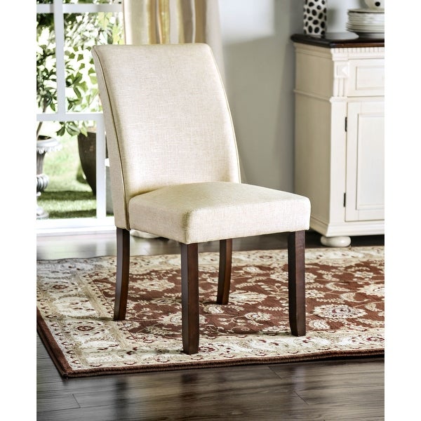 Furniture of America Lind Traditional Ivory Dining Chairs (Set of 2)