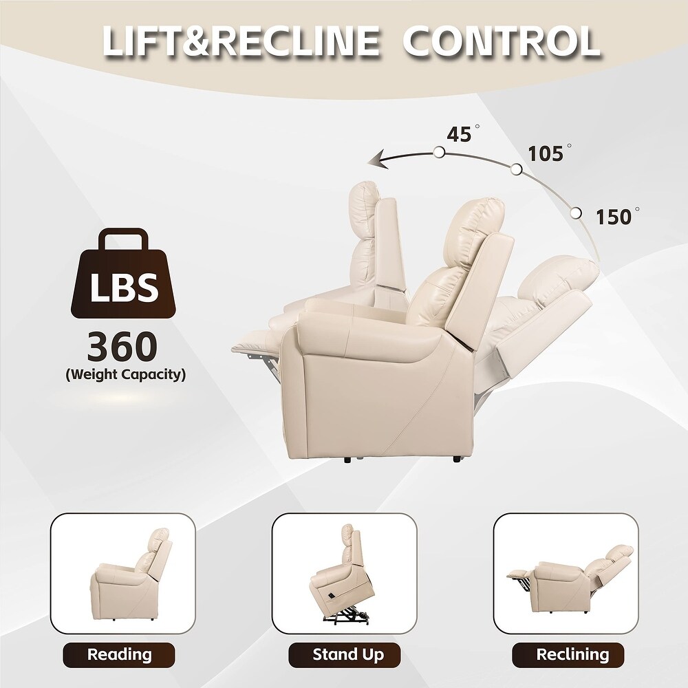 Lift Assist Massage Heating Recliner  Home Theater Leisure Recliner Electric Power Side Pocket Recliner Sofa for Elderly