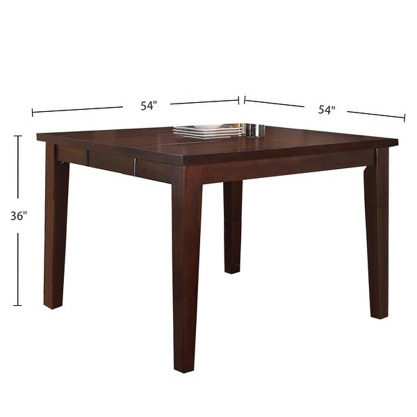 Wooden Counter Height Table with 18-inch Leaf in Antique Walnut - Antique Walnut