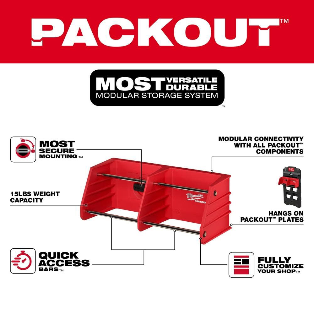 Milwaukee PACKOUT Tool Rack 48-22-8340 from Milwaukee