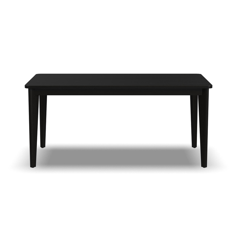 Brentwood Black Wood Rectangle Dining Table   66\