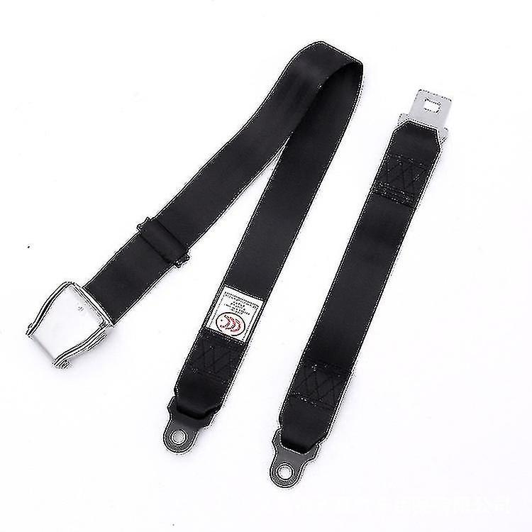 Aluminum Alloy Aircraft Two Point Seat Belt Amusement Equipment Car Polyester Adjustable Seat Belt-s