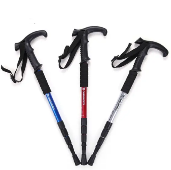 135cm Light Aluminum Telescopic Anti Shock Outdoor Camping Hiking Trekking Poles