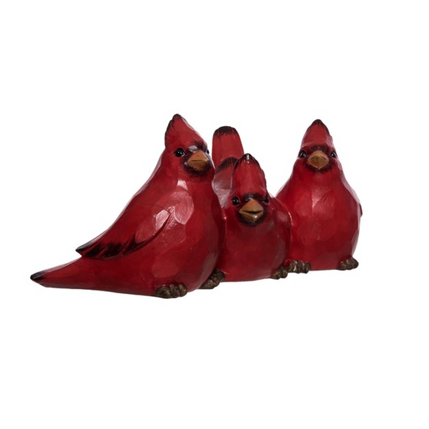 Transpac Resin 10 75 In Red Christmas Cardinal Gang Decor