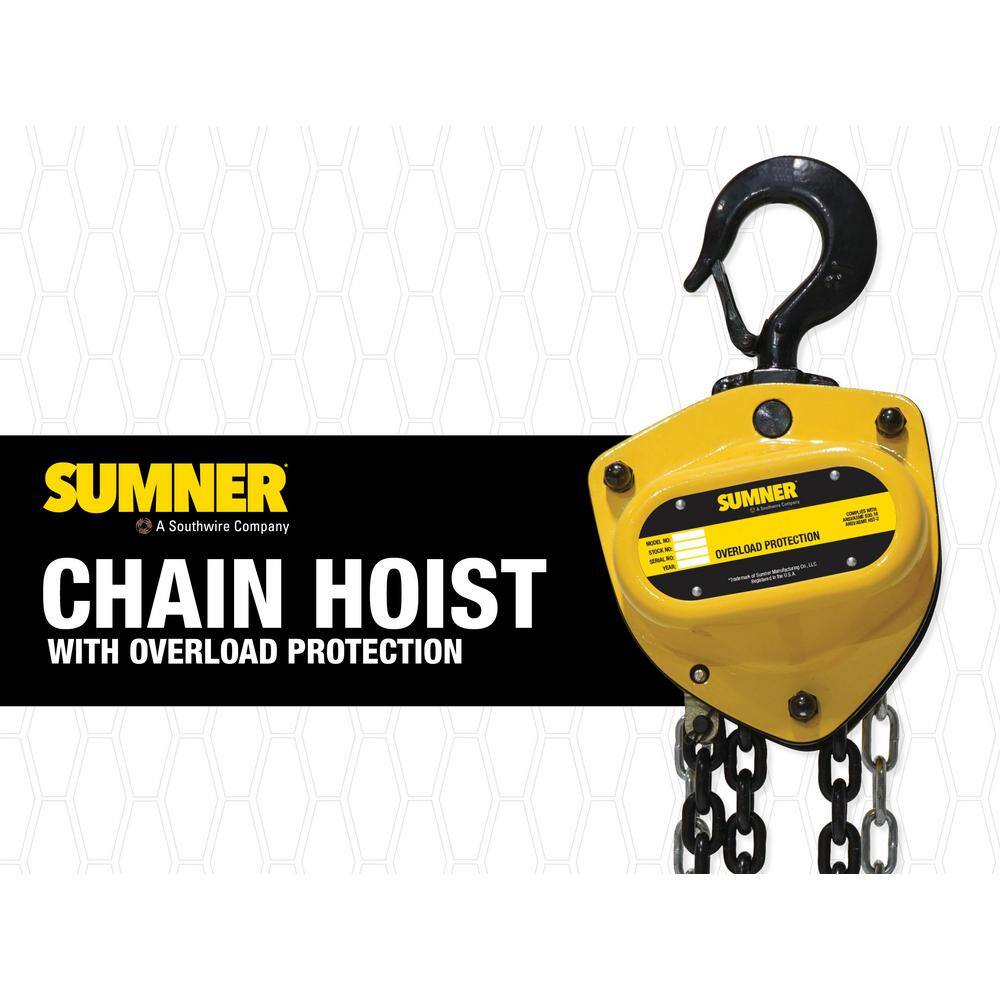 Southwire 0.8-Ton Lever Hoist with 15 ft. Chain Fall 787480