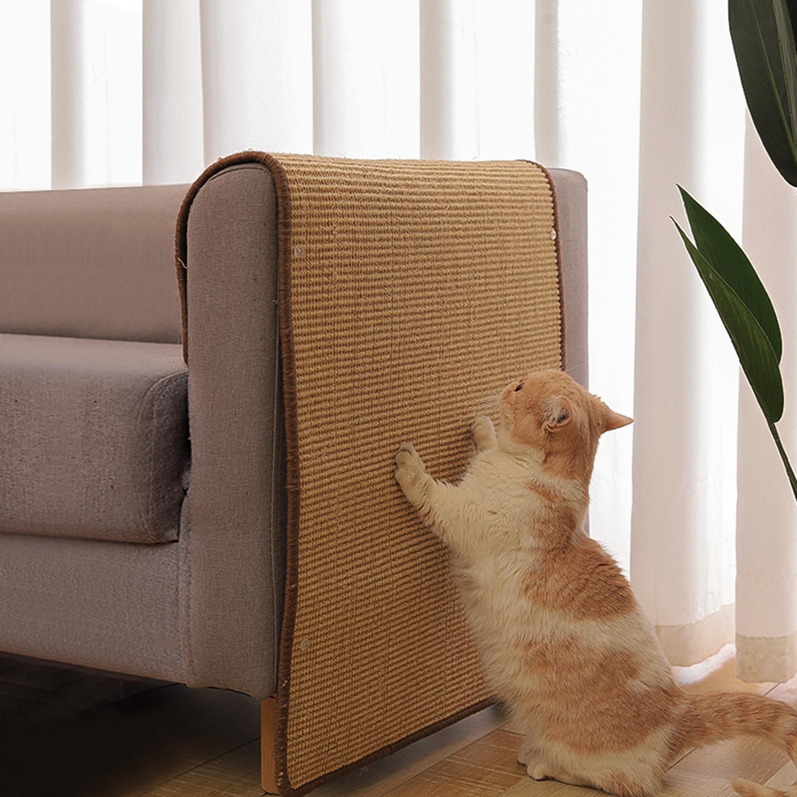 Cat Scratching Mat Furniture Protector Sisal Kitten Scratch Mat Board Flat Scratcher Pet Claws Scratch Sofa Couch Chair ， 30cmx40cm