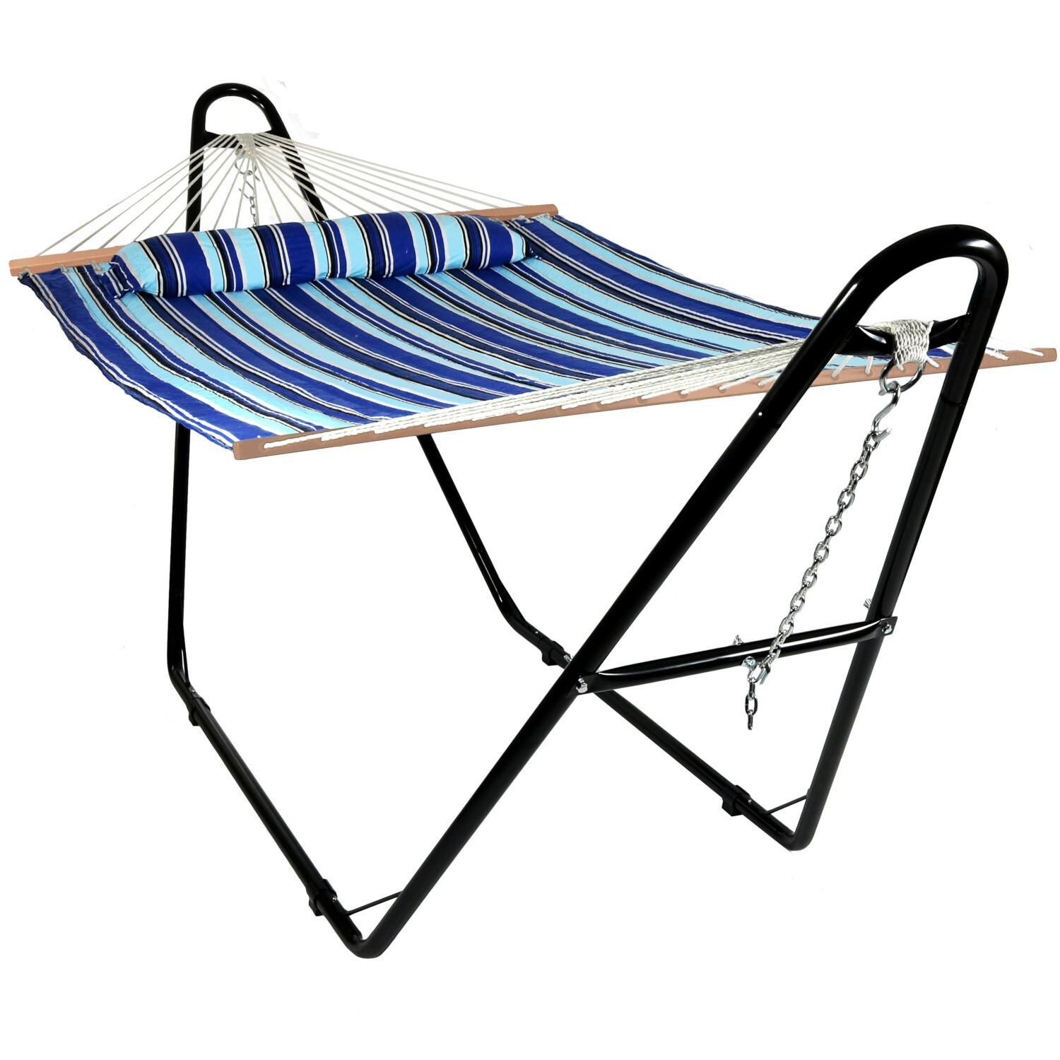 Ultimate Patio Quilted Double Hammock w/ Universal Stand