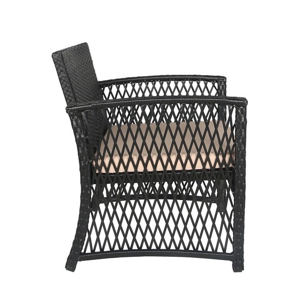 Heritage Outdoor 3piece Wicker Bistro Patio Set