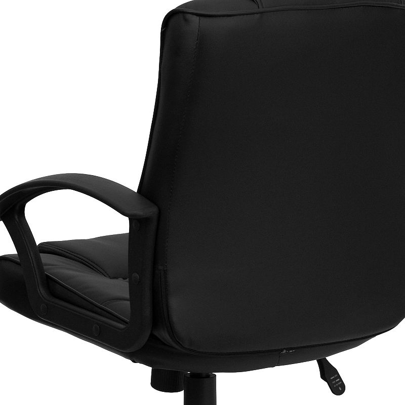 Flash Furniture Lindon Mid-Back LeatherSoft Swivel Office Chair