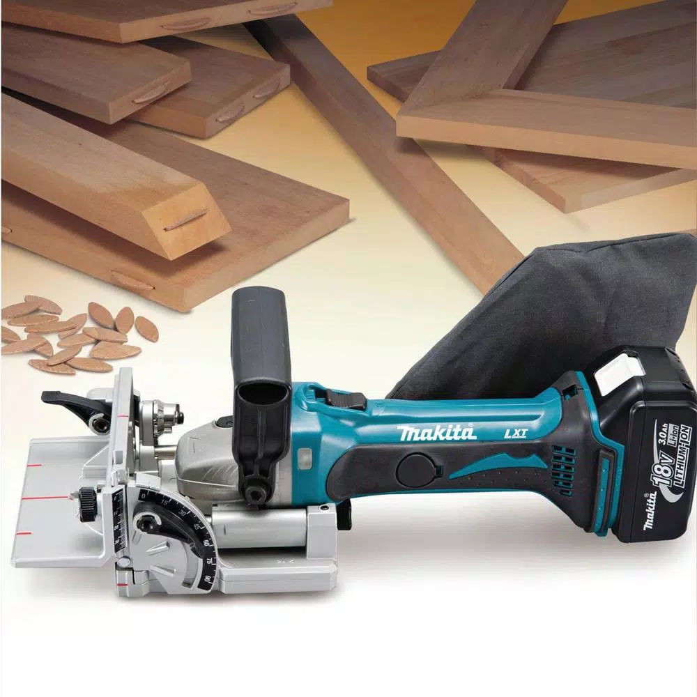 Makita 18-Volt LXT Lithium-Ion 0.75 in. Cordless Plate Joiner (Tool-Only) and#8211; XDC Depot