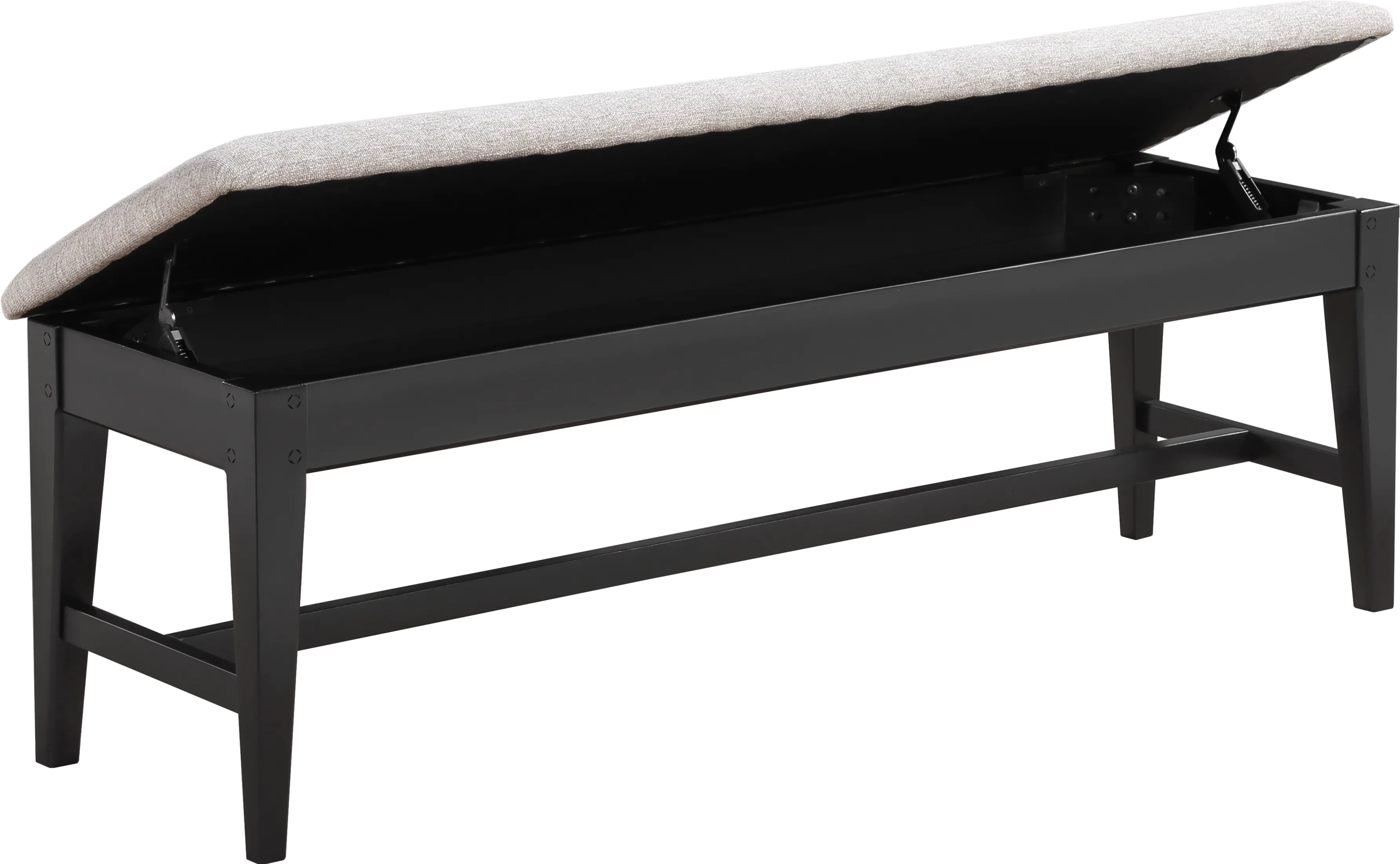 Lakeside Black Dining Room Bench