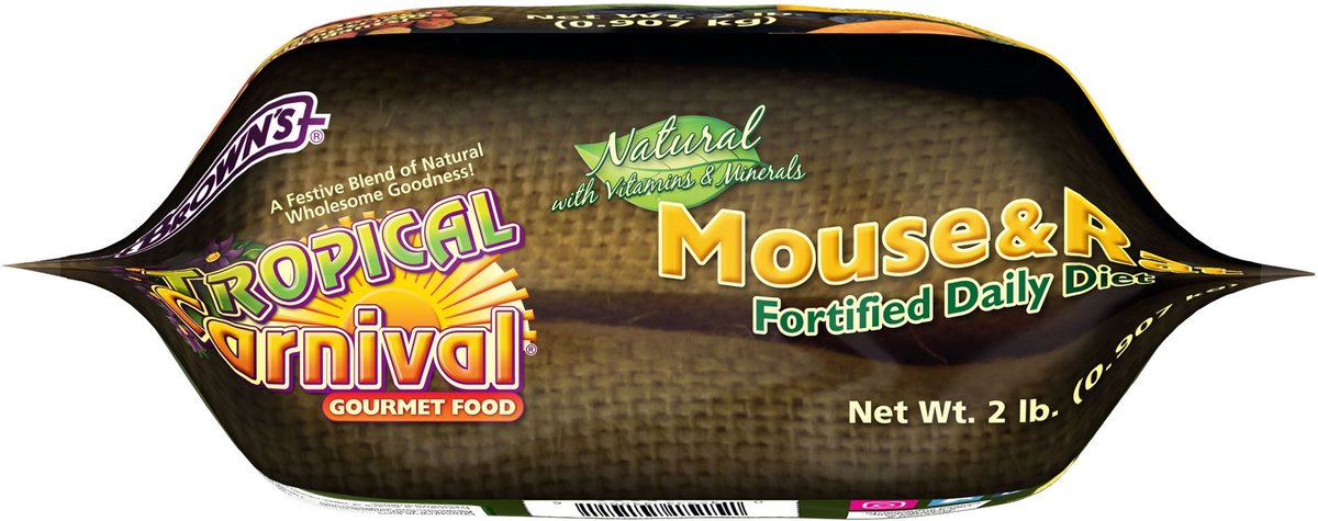 Brown's Tropical Carnival Fortified Daily Diet Natural Mouse and Rat Food