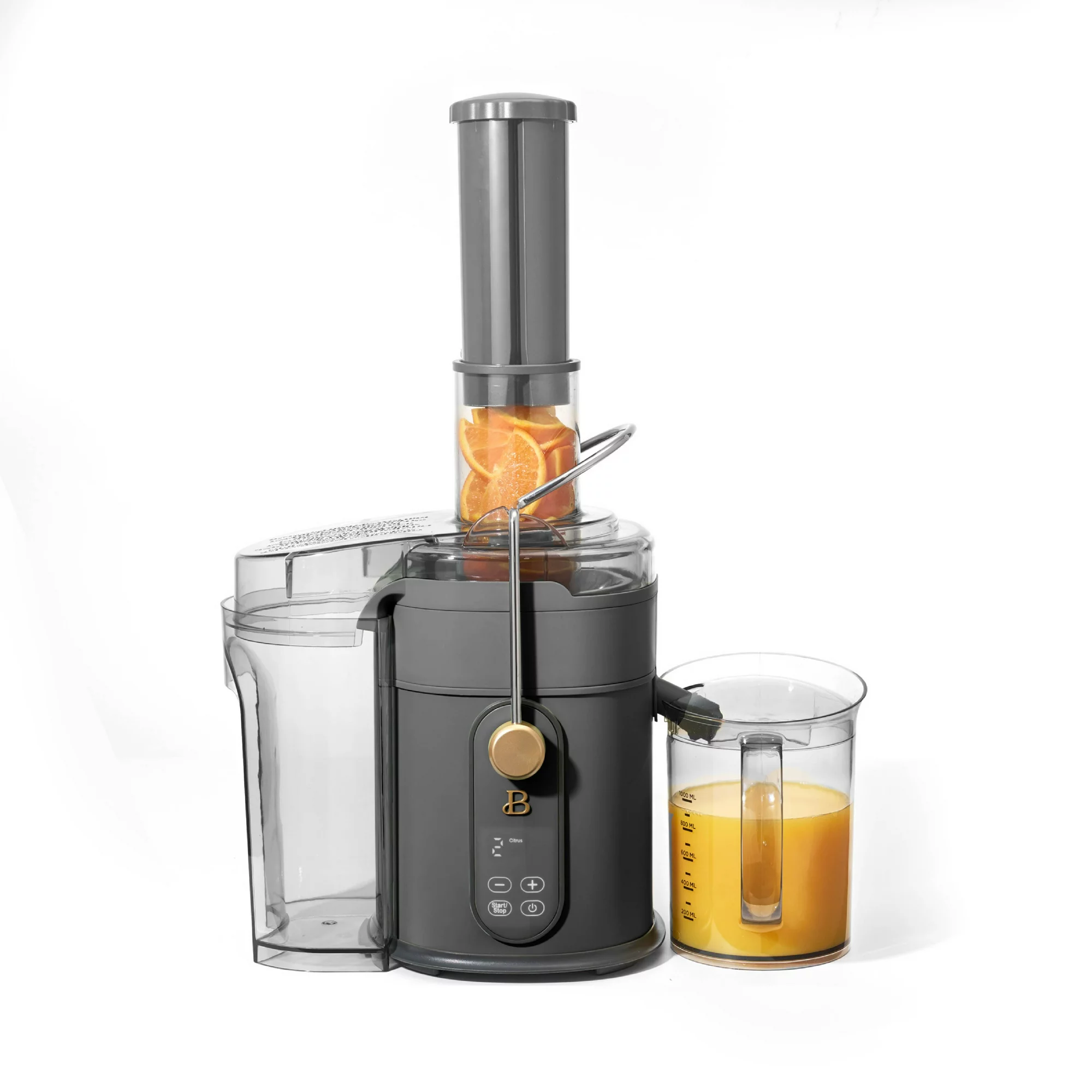 Beautiful 5-Speed Juice Extractor with Touch Activated Display， Oyster Grey， by Drew Barrymore