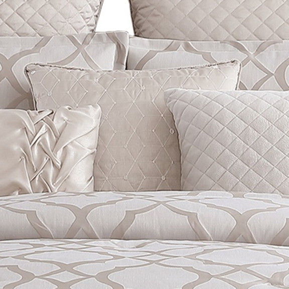 Benjara BM225202 9 Piece Queen Size Fabric Comfort...