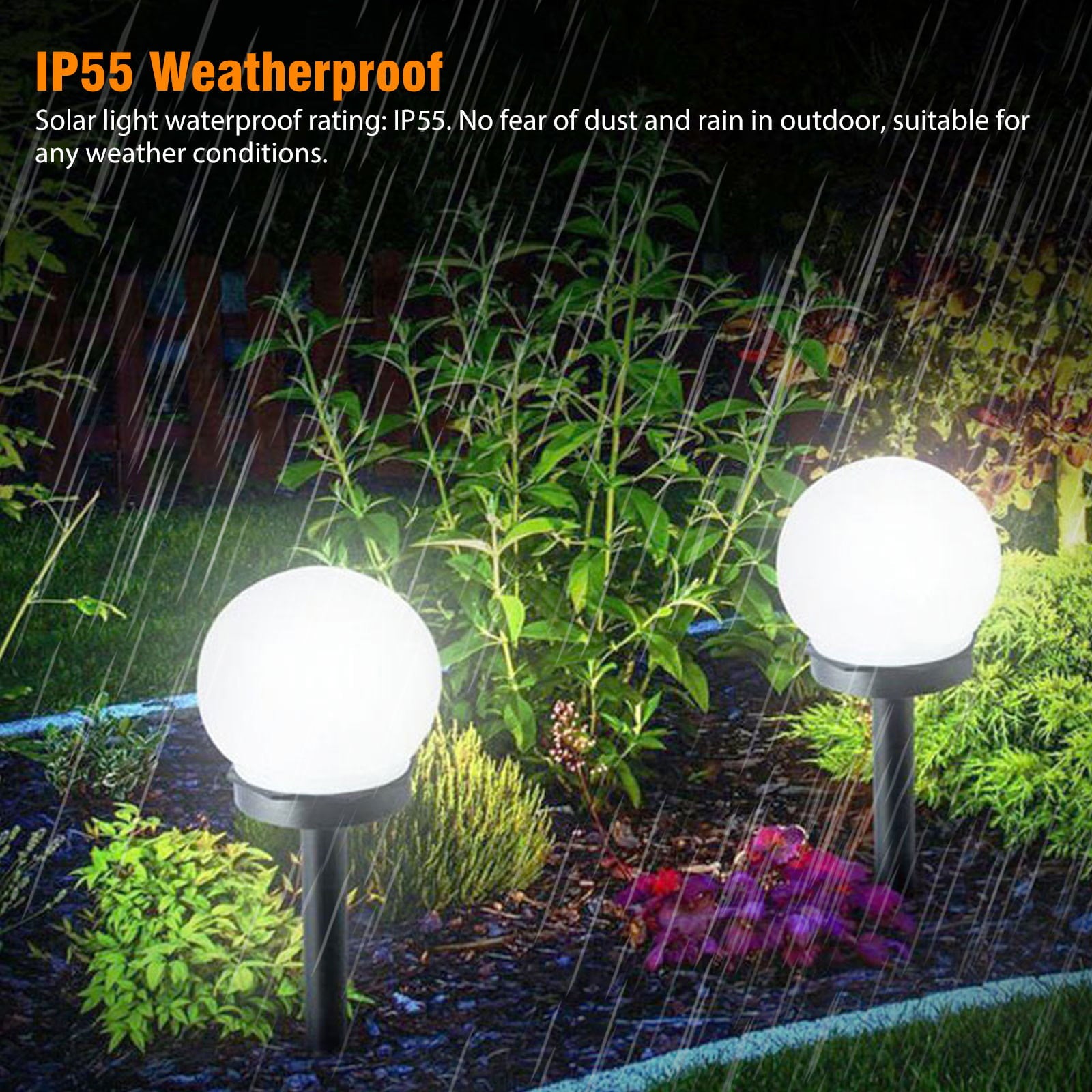 Solar Lights Outdoor， 4/2 Pcs LED Solar Powered Garden Light， Waterproof LED Path Light， Solar Pathway Lights Decorative， Solar Landscape Lights for Walkway， Pathway， Lawn， Yard and Driveway