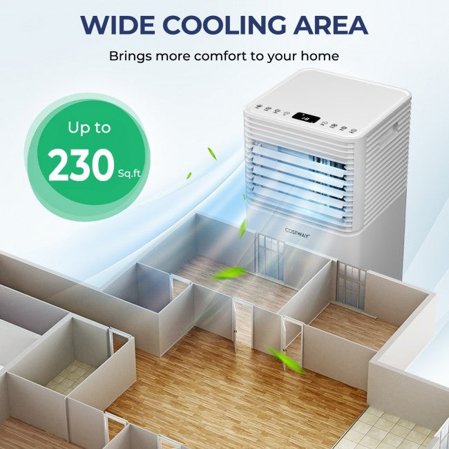 8000 BTU 3-in-1 Air Cooler with Dehumidifier and Fan Mode