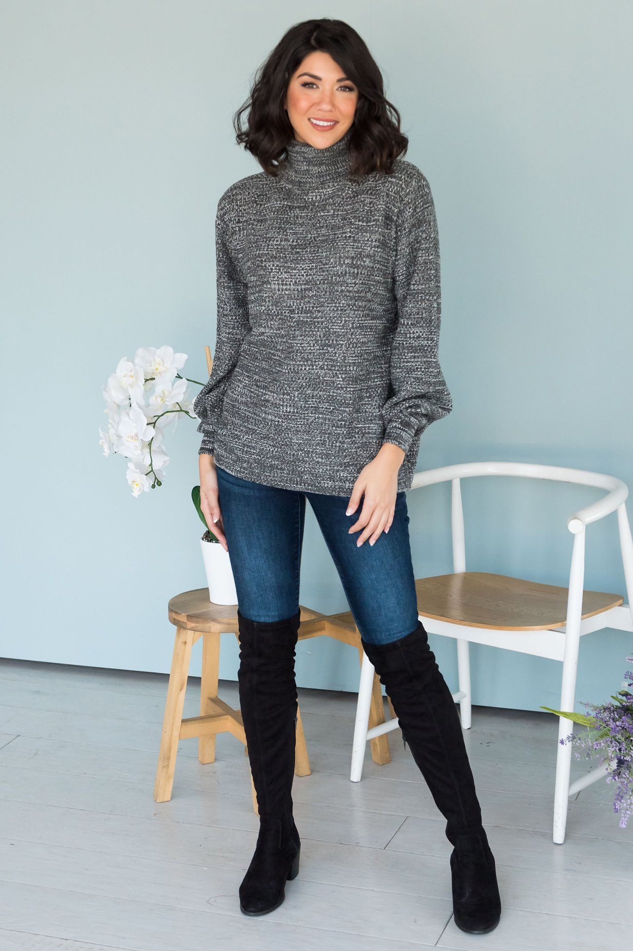 My Sweetheart Modest Turtleneck Sweater