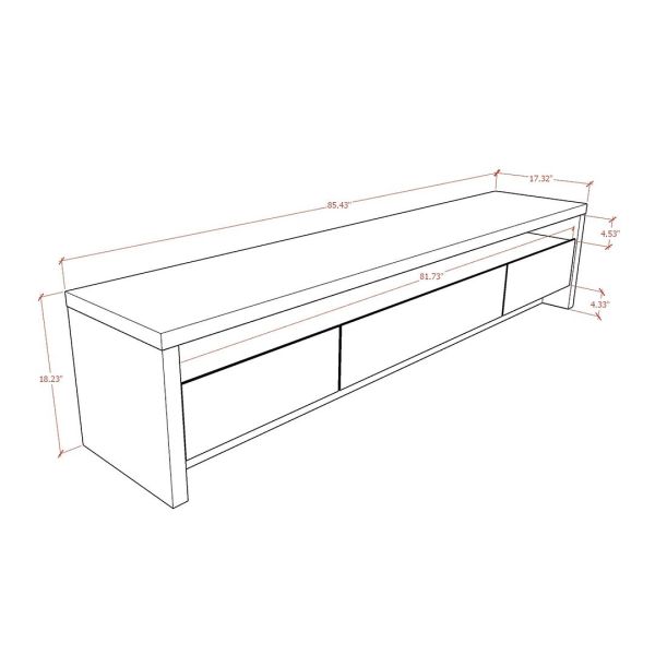 Sylvan 70.86 TV Stand in Black