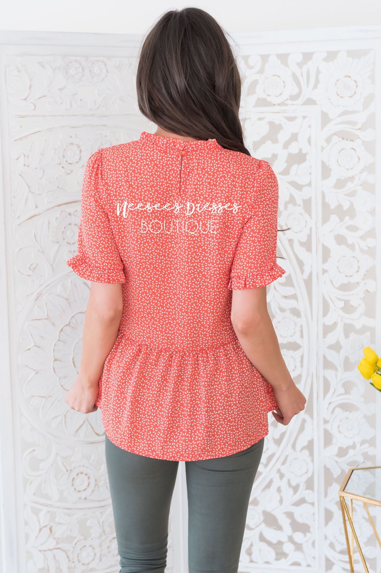 Lift My Spirit Modest Peplum Blouse