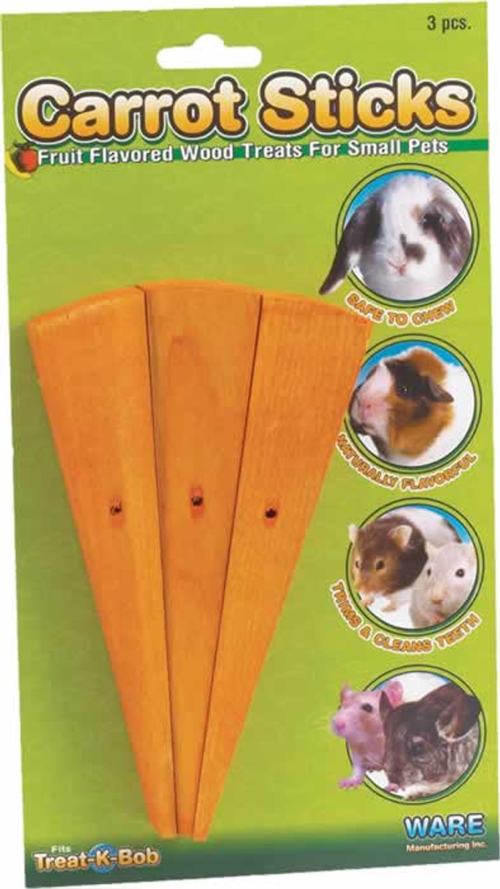 Ware Carrot Sticks 3 Piece Wooden Chew Toy