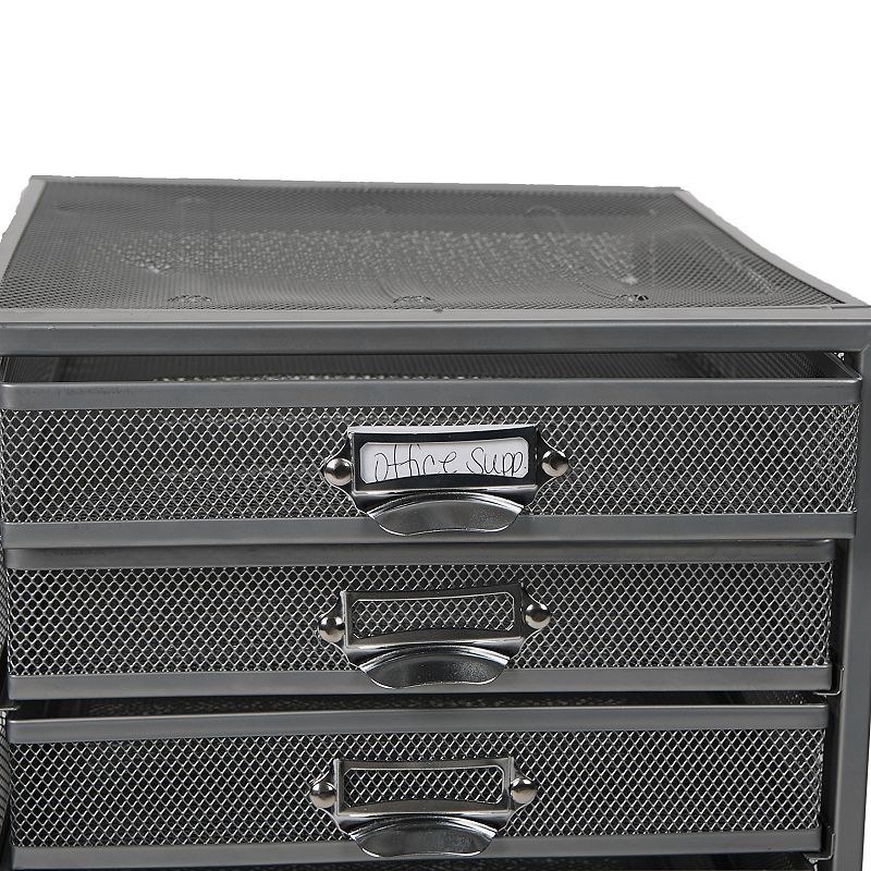 Mind Reader Mesh 10 Drawer Cabinet