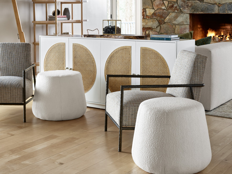 Universal Furniture Modern Nomad Nomad Bench in Tan Tech Oak   Contemporary   Footstools And Ottomans   by Universal Furniture Company  Houzz