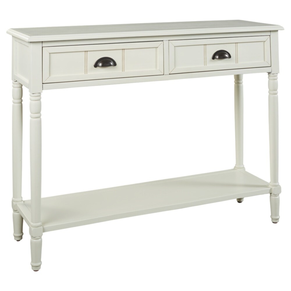 Goverton White Console Sofa Table