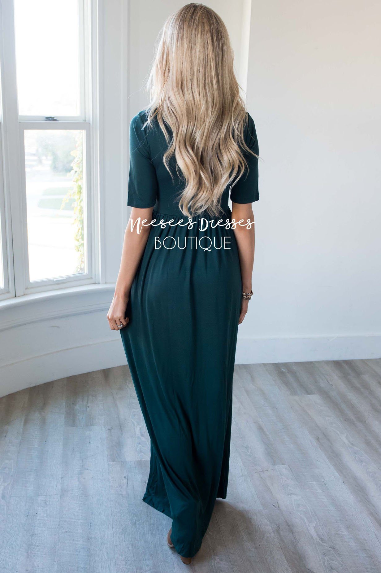 The Ritchie 3/4 Length Sleeve Maxi Dress