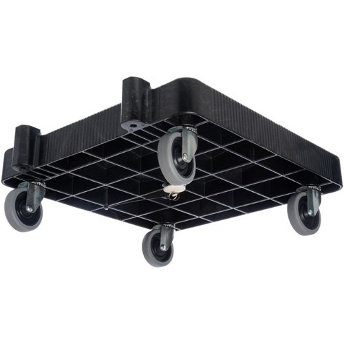 Carlisle C223603 Plastic Rack Dolly without Handle， Black