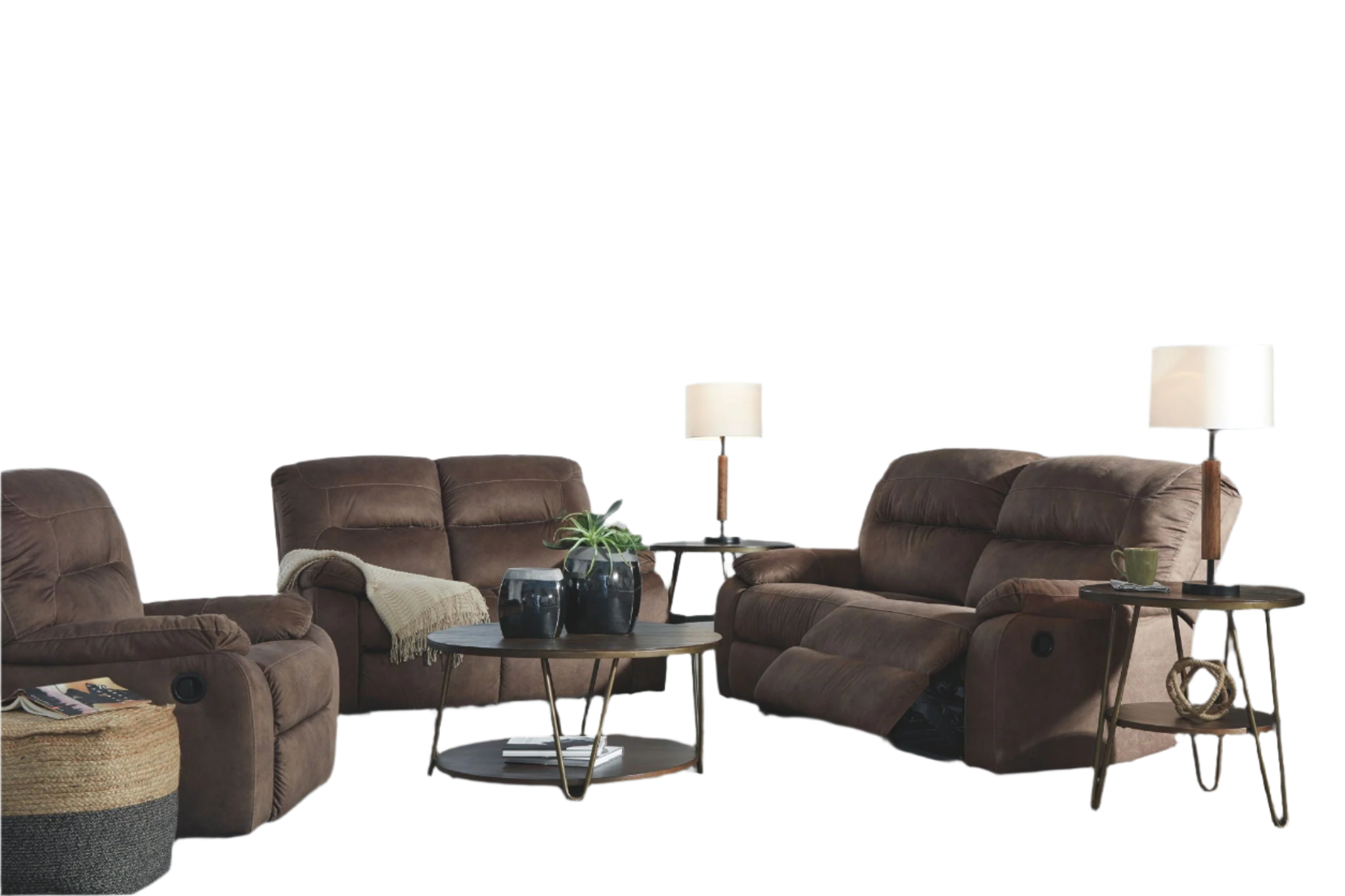 Bolzano Reclining Sofa, Loveseat and Recliner