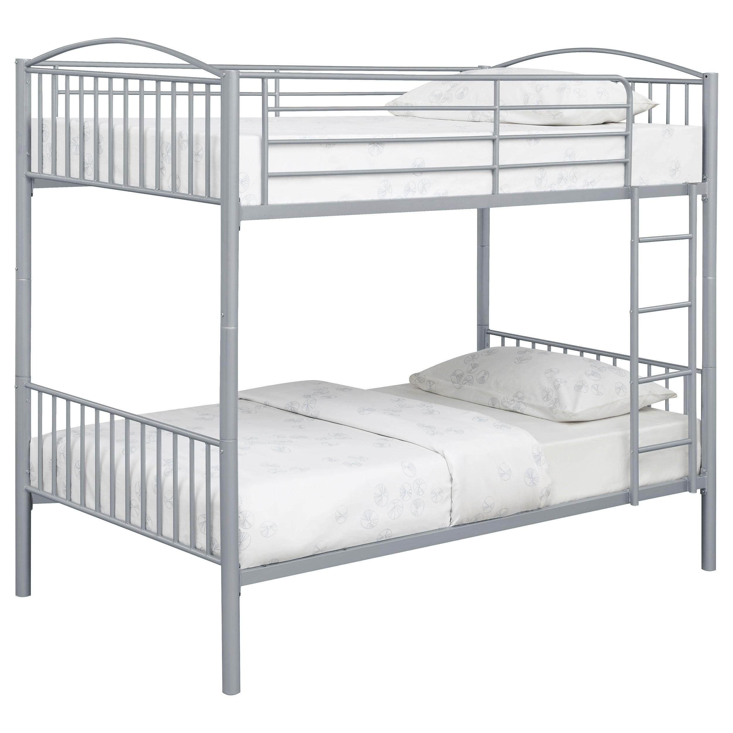 Anson Twin Over Twin Bunk Bed Silver-400730T