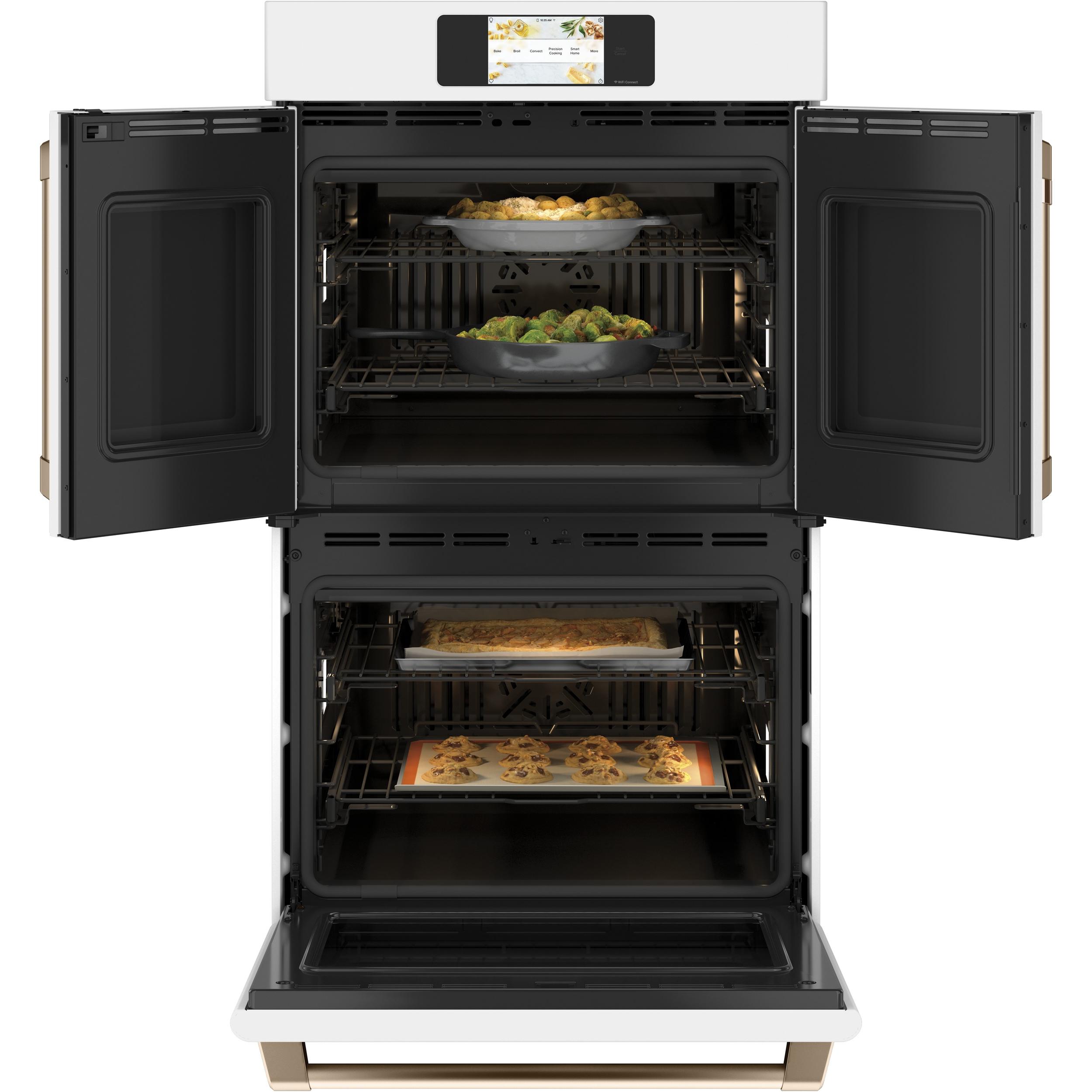 Caf¨¦ 30-inch, 10 cu. ft. Double Wall Oven with Convection CTD90FP4NW2