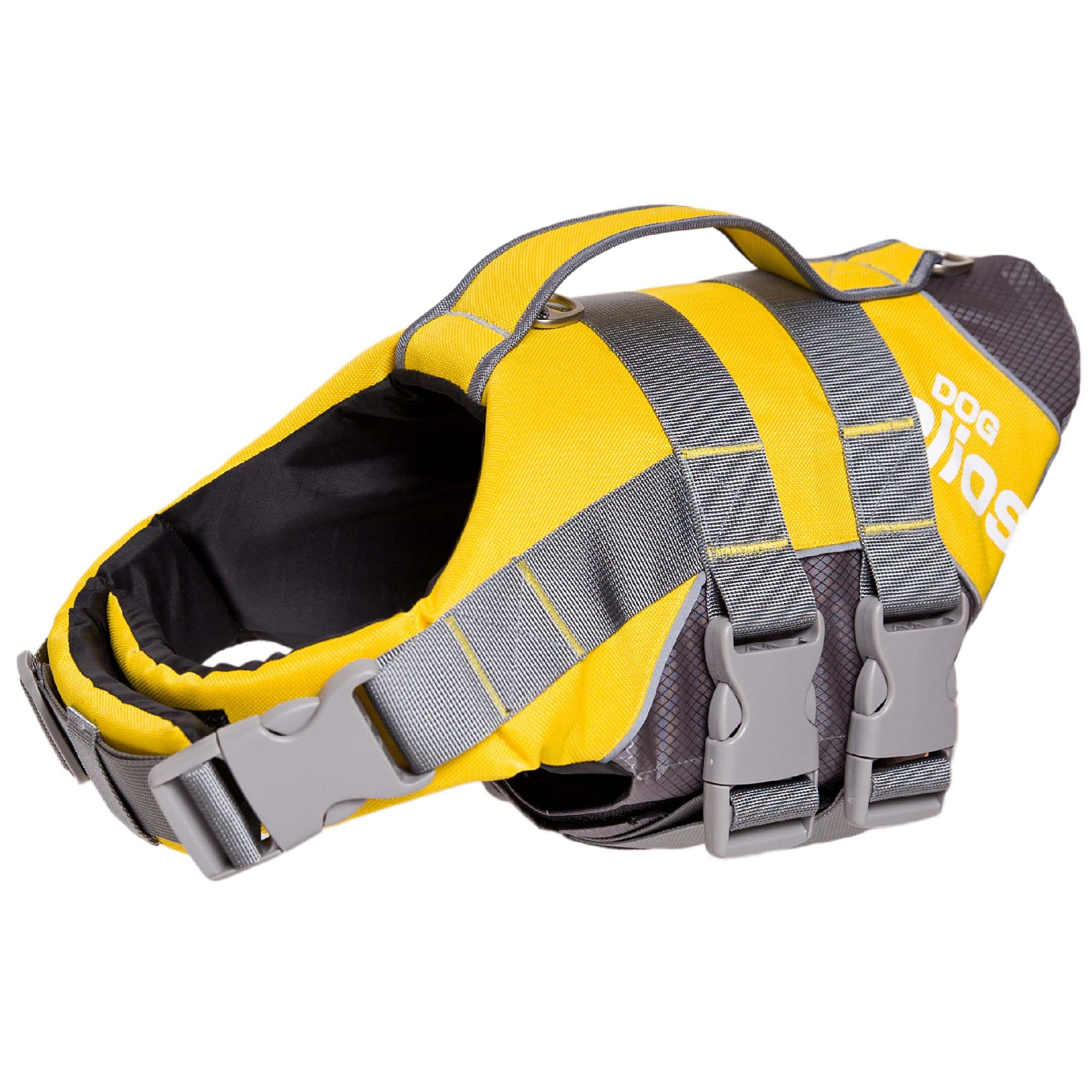 Dog Helios Yellow Splash-Explore Outer Performance 3M Reflective and Adjustable Buoyant Dog Harness and Life Jacket， Small