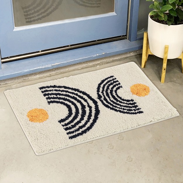 Unique Bargains Indoor Outdoor Non slip Absorbent Resist Dirt Entrance Soft Fluffy Carpet Doormats