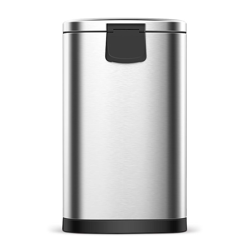 1.6 Gal./6 Liter Stainless Steel Semi-round Step-on Trash Can for Bathroom and Office