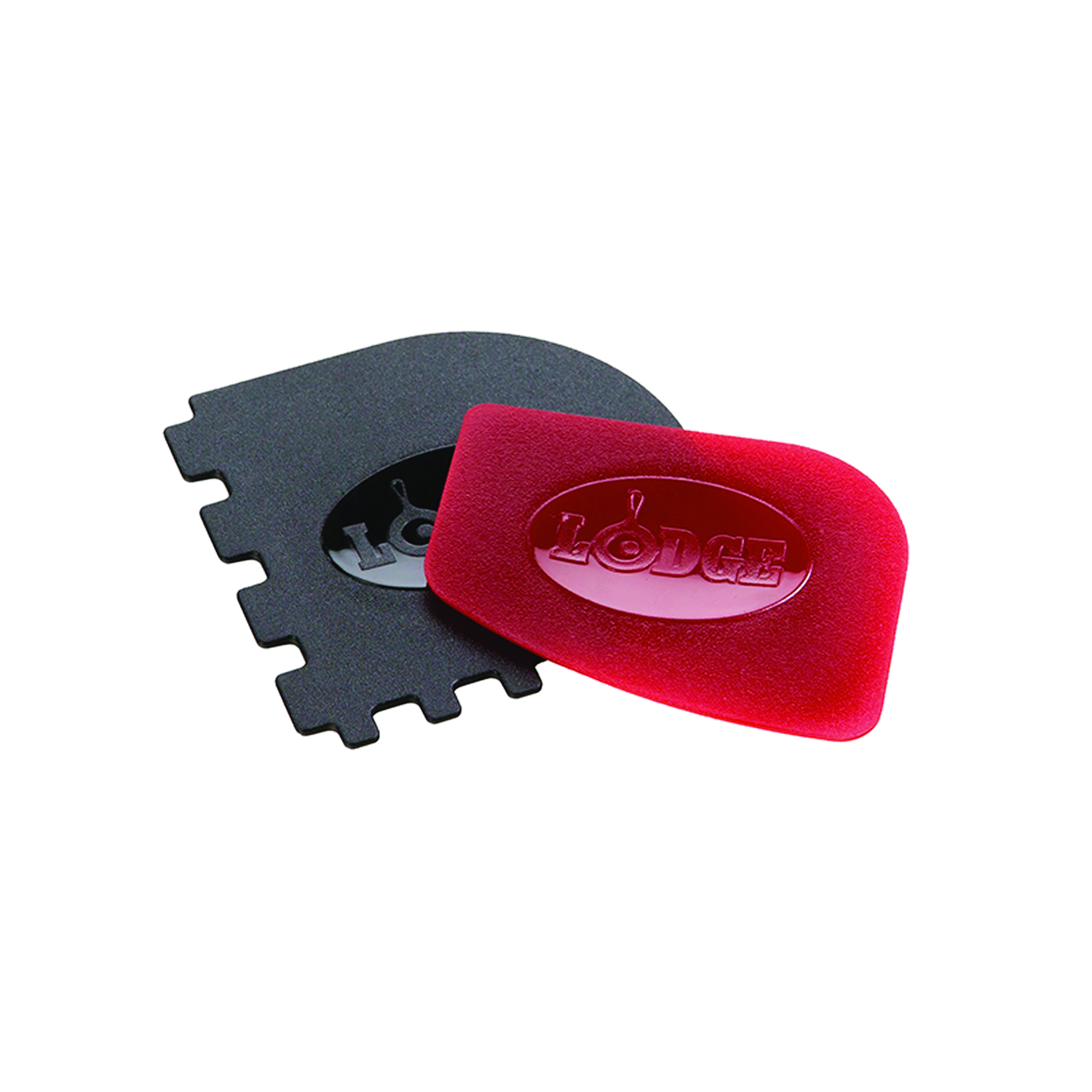 Lodge Black/Red Polycarbonate Scraper Combo Set