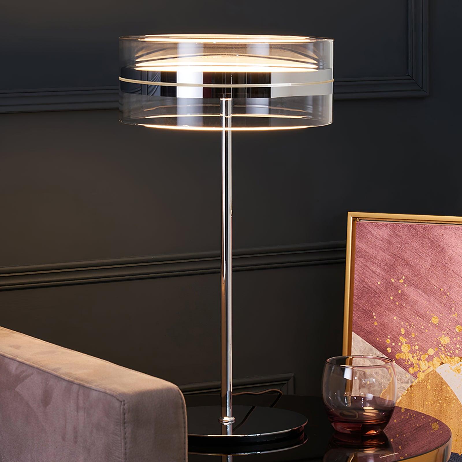 Impex Florina Chrome Table Lamp