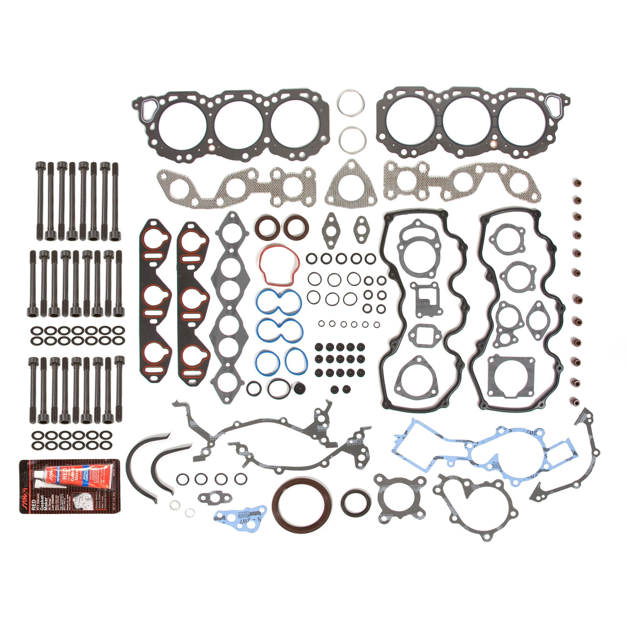 Evergreen FSHB3021 Full Gasket Set Head Bolts Fit 96-04 Infiniti Nissan Frontier Xterra 3.3L VG33E