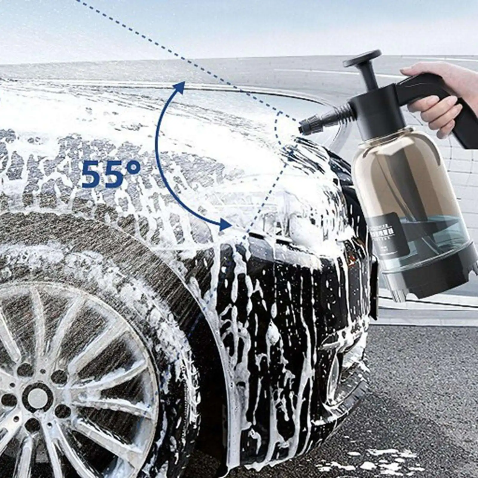 Portable Multi Functional Garden Water Sprayer Hand Pressure 2l Lance Blaster Car Wash Pump Foam Sprayer For Car Detailing