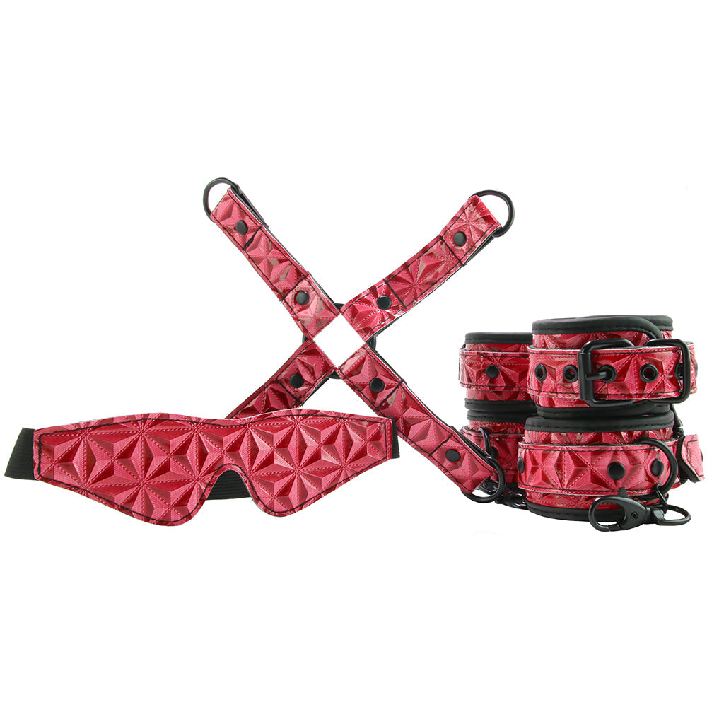 Sinful Vinyl Bondage Kit in Red/Black