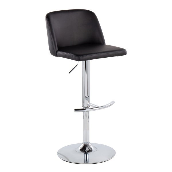 Strick and Bolton Oscar Adjustable Bar Stool with Rounded T Footrest (Set of 2)