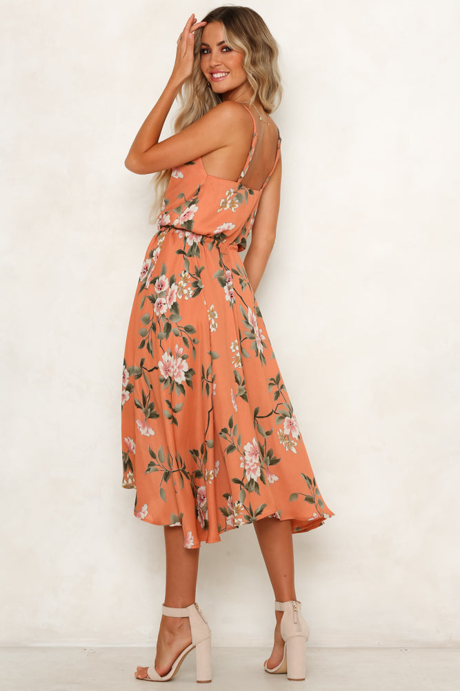 Grand Bahama Midi Dress Peach