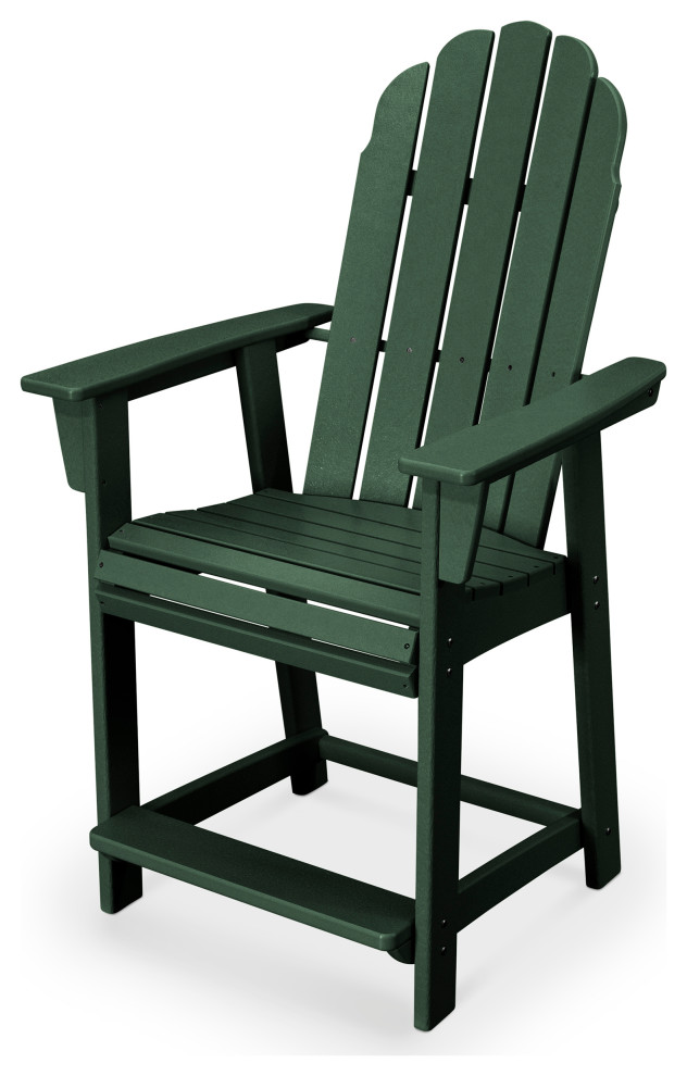 POLYWOOD Vineyard Adirondack Counter Chair   Contemporary   Outdoor Bar Stools And Counter Stools   by POLYWOOD  Houzz