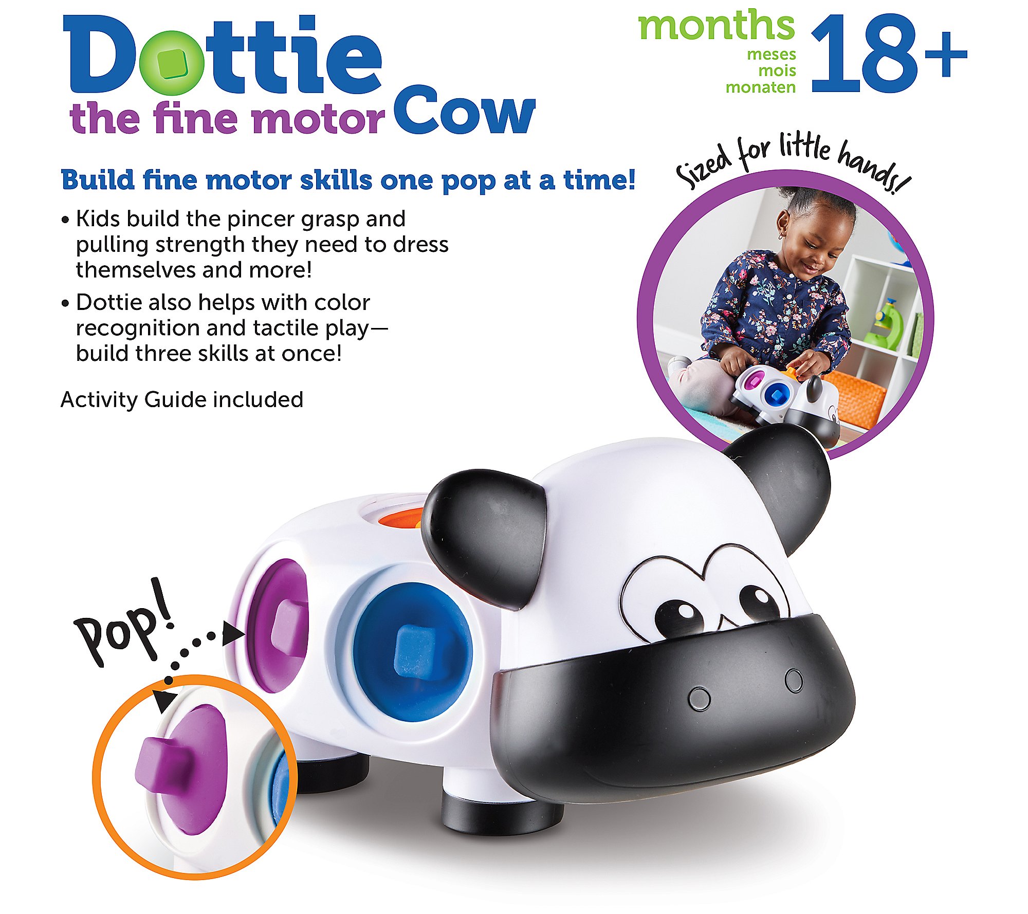 Learning Resources Dottie The Fine Motor Cow Toy