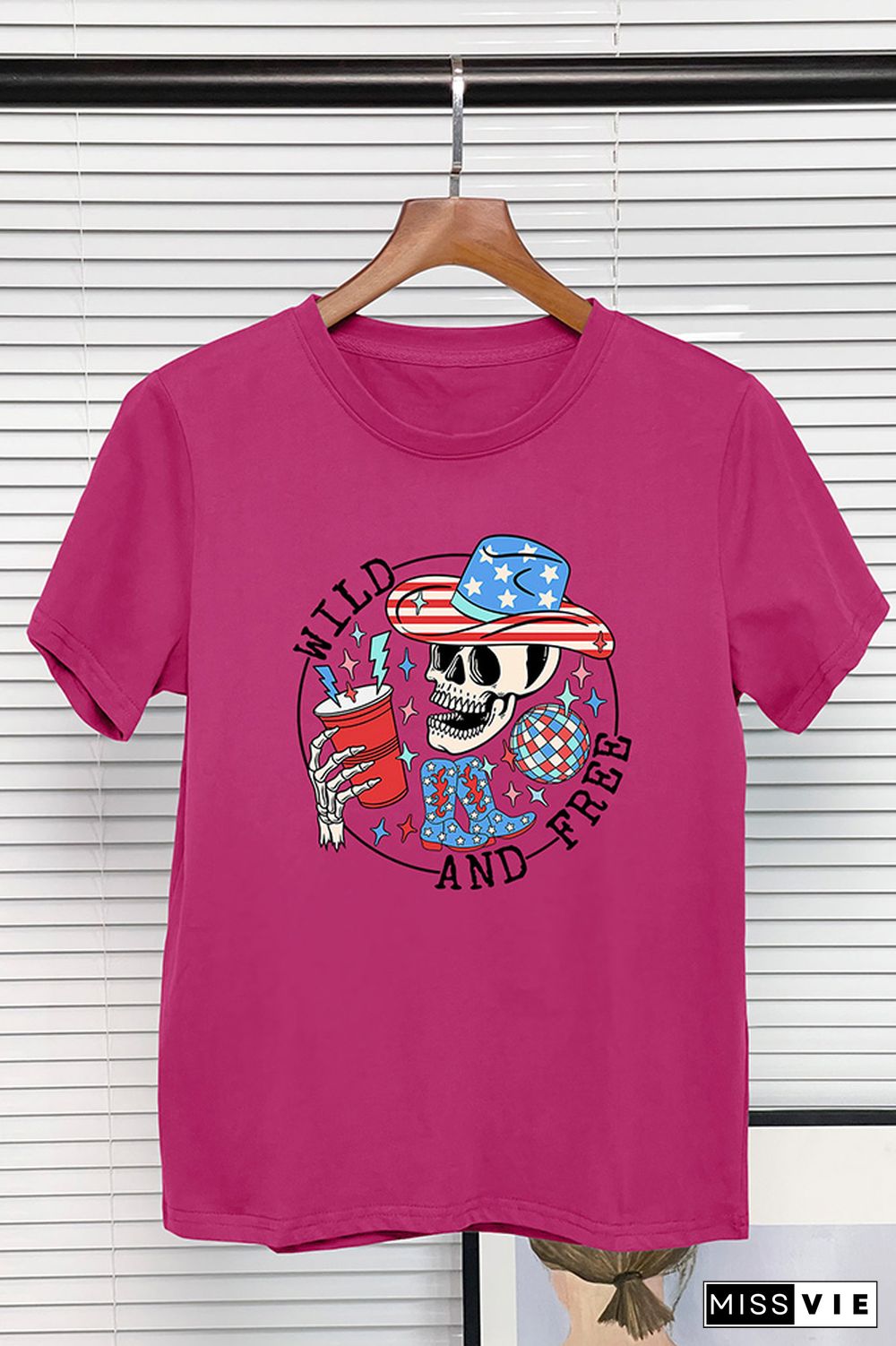 Wild and Free 4th of July Graphic Tee