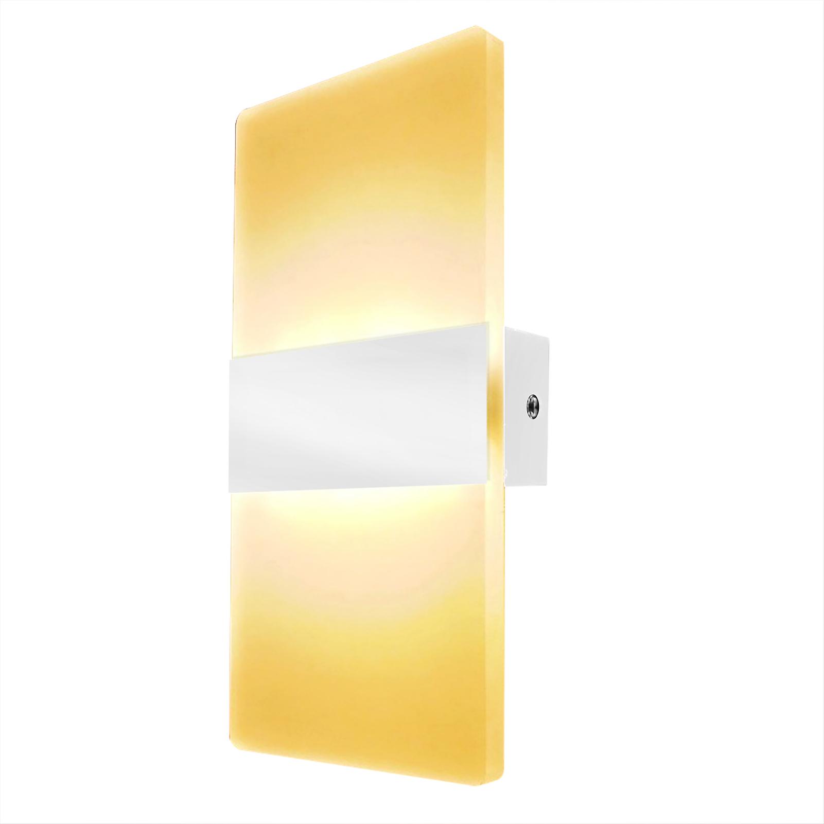 White Warm Light Modern Wall Sconces Led Wall Lamp 6w Indoor Up Down Hallway Lighting Wall Mounted Lights For Bedroom Living Room Corridor Bedside Dec