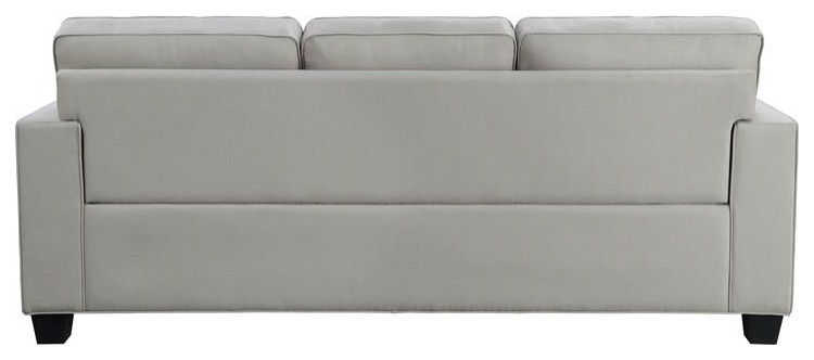 Lexicon Elmont 84 quotTransitional Polyester Fabric Sofa in Blue   Transitional   Sofas   by Homesquare  Houzz