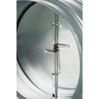 VENTS-US 4 in. Galvanized Back-Draft Damper with Rubber Seal KOM 100 U