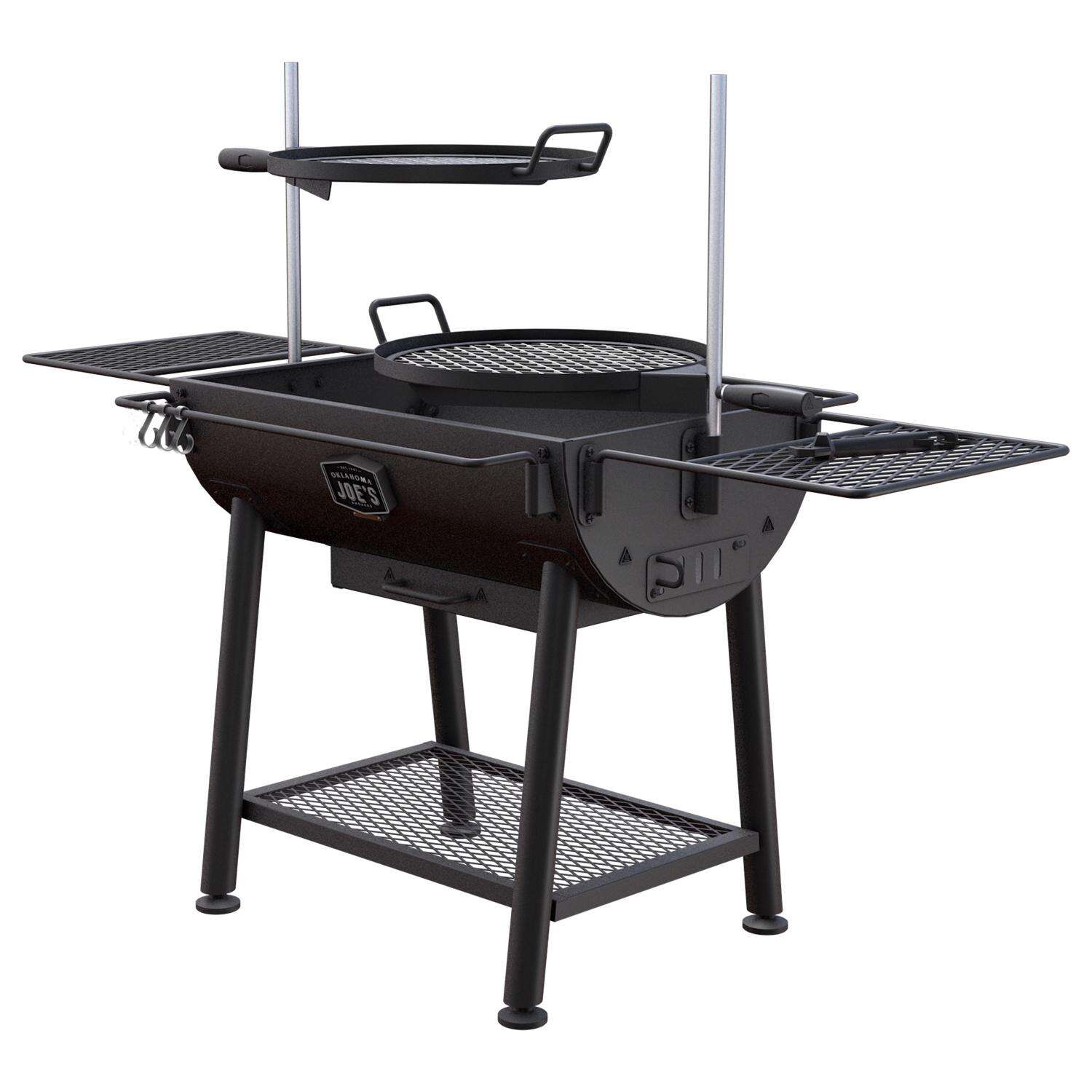 Oklahoma Joes 19 in. Charcoal/Wood Grill Black