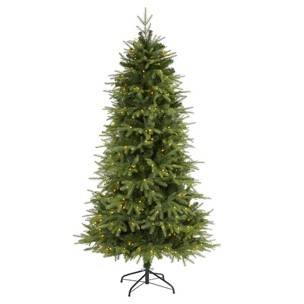 6.5' Vancouver Fir Natural Look Christmas Tree with 400 Clear LED